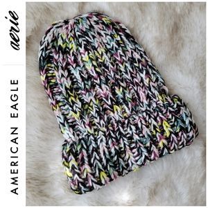 🔥🔥NWOT American Eagle Marled Multicolor Cozy Beanie Hat